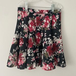 Abercrombie & Fitch skater style skirt floral ladies XS